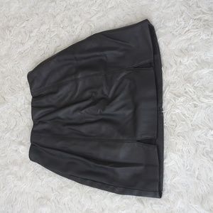 Faux Leather Mini Skirt